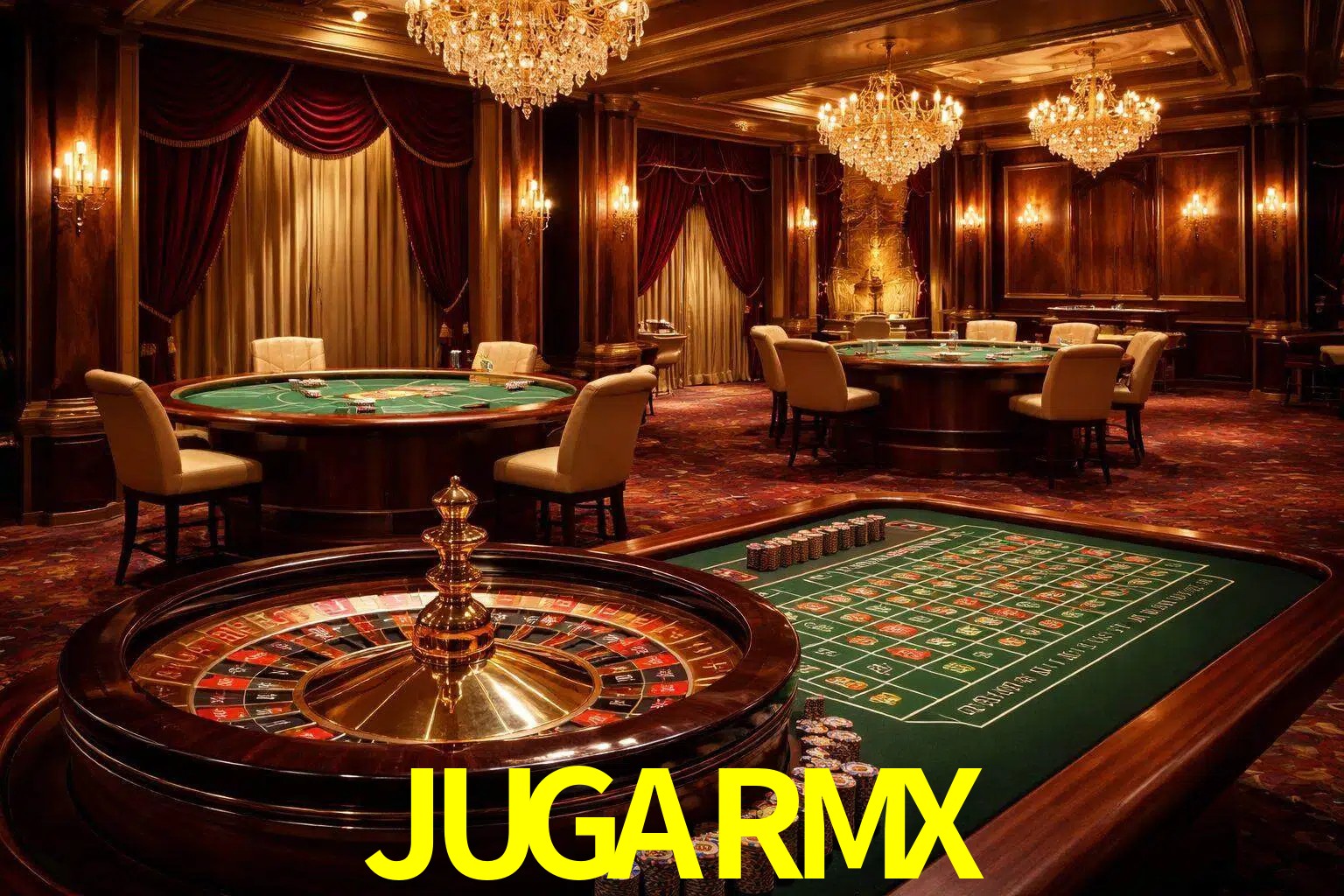 Una escena premium de mesa de casino en vivo con cartas, elementos de ruleta y un ambiente pulido de estudio de transmisión.